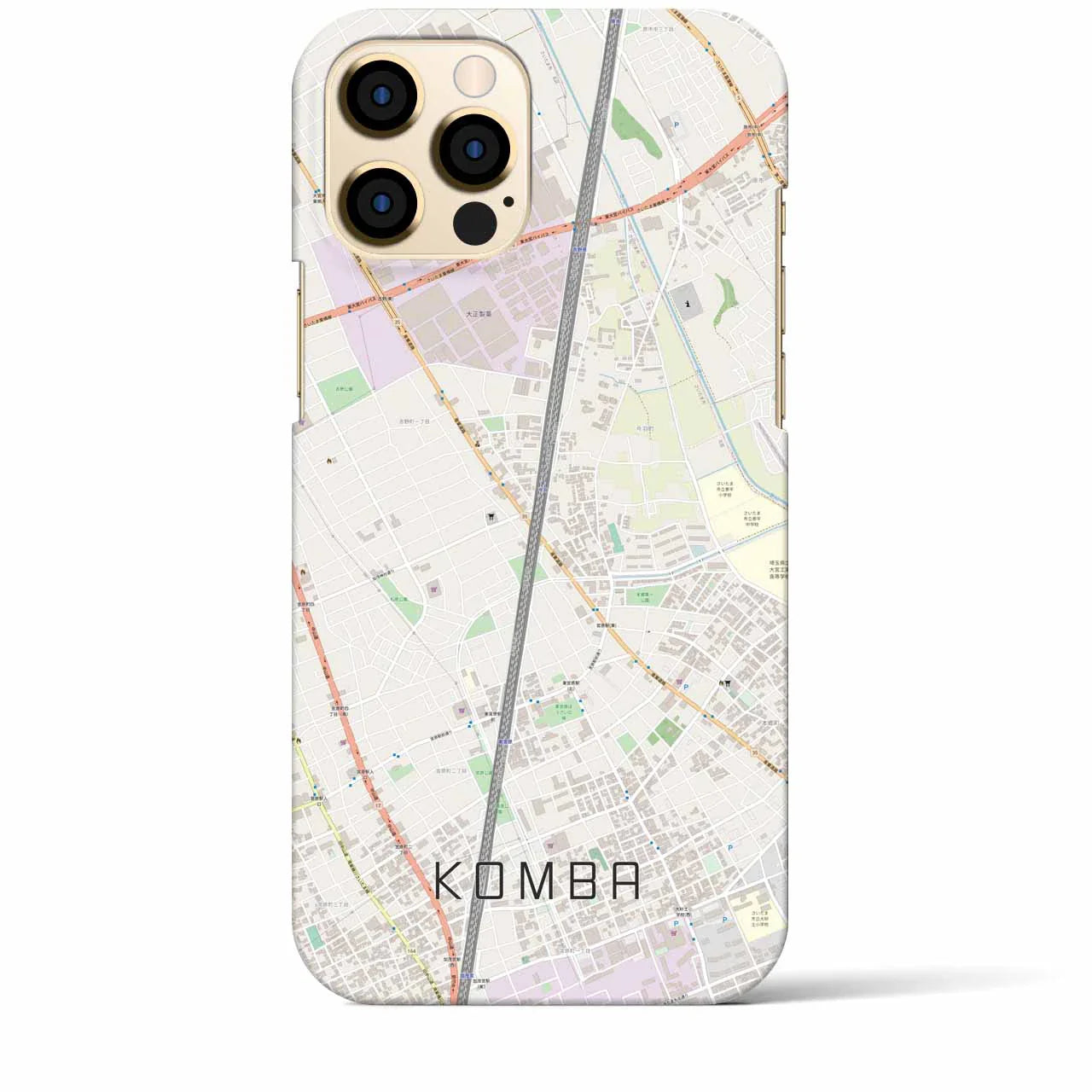 【今羽(埼玉県)】地図柄iPhoneケース(バックカバータイプ)