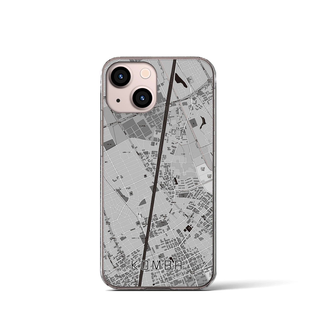 【今羽(埼玉県)】地図柄iPhoneケース(クリアタイプ)