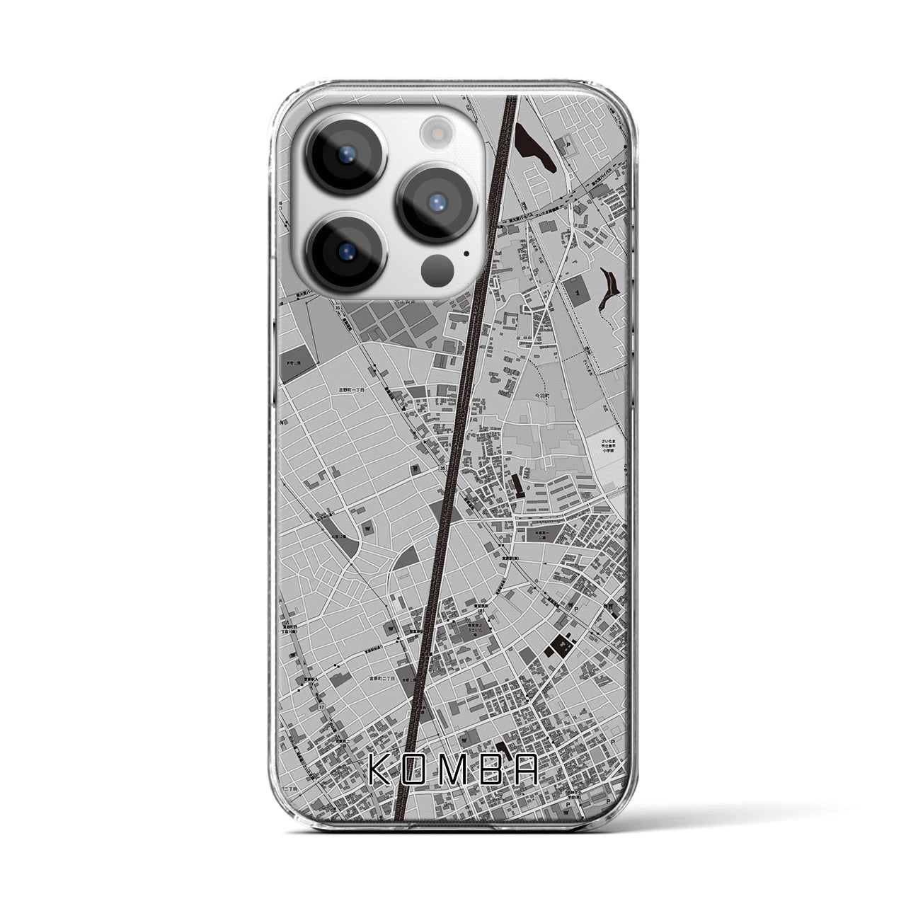 【今羽(埼玉県)】地図柄iPhoneケース(クリアタイプ)