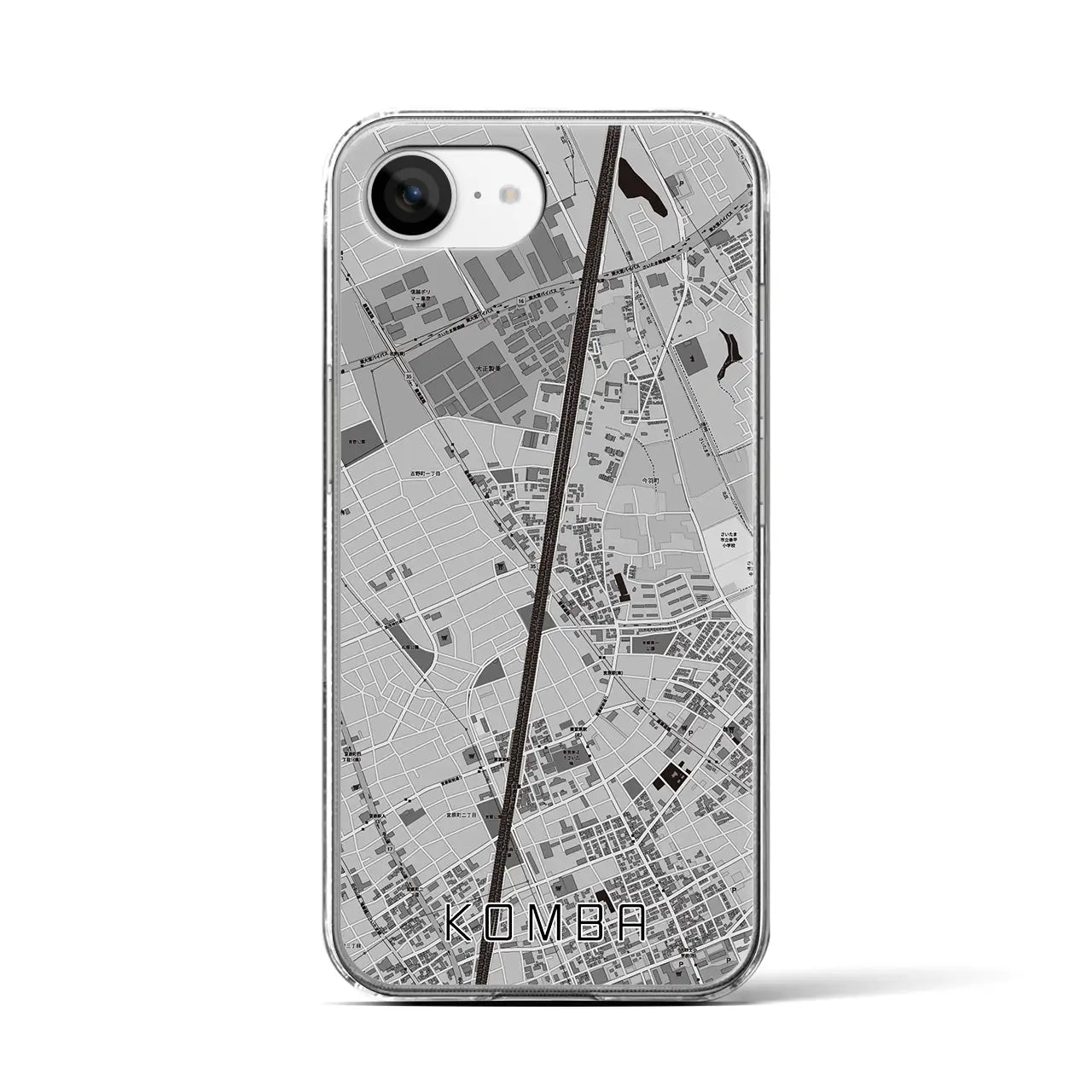 【今羽(埼玉県)】地図柄iPhoneケース(クリアタイプ)