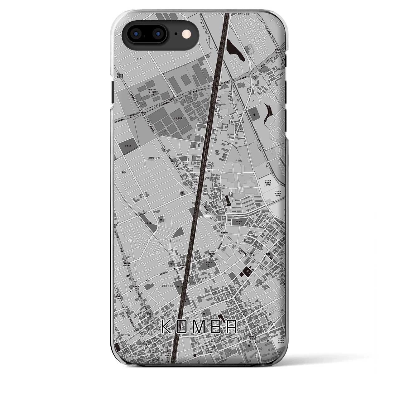 【今羽(埼玉県)】地図柄iPhoneケース(クリアタイプ)
