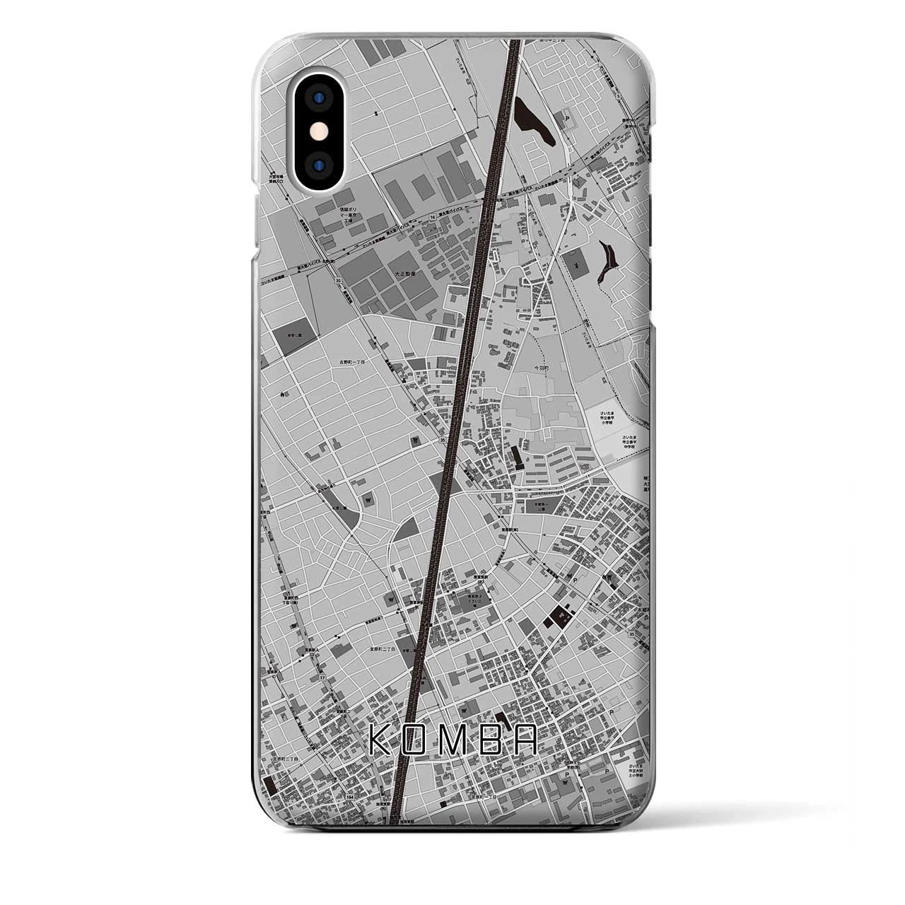 【今羽(埼玉県)】地図柄iPhoneケース(クリアタイプ)