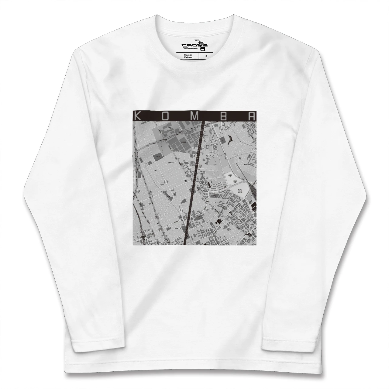 【今羽(埼玉県)】地図柄ロングスリーブTシャツ