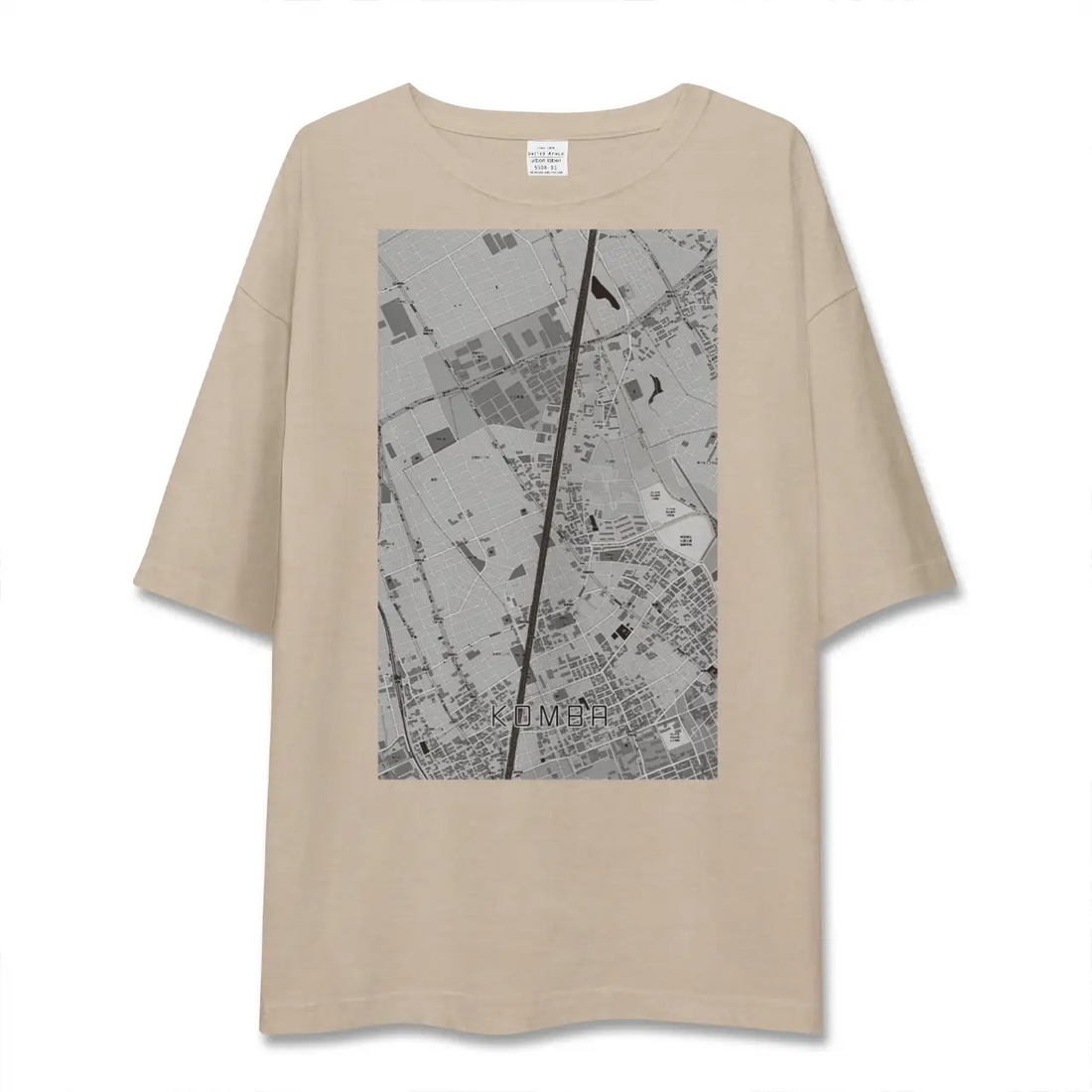 【今羽(埼玉県)】地図柄ビッグシルエットTシャツ