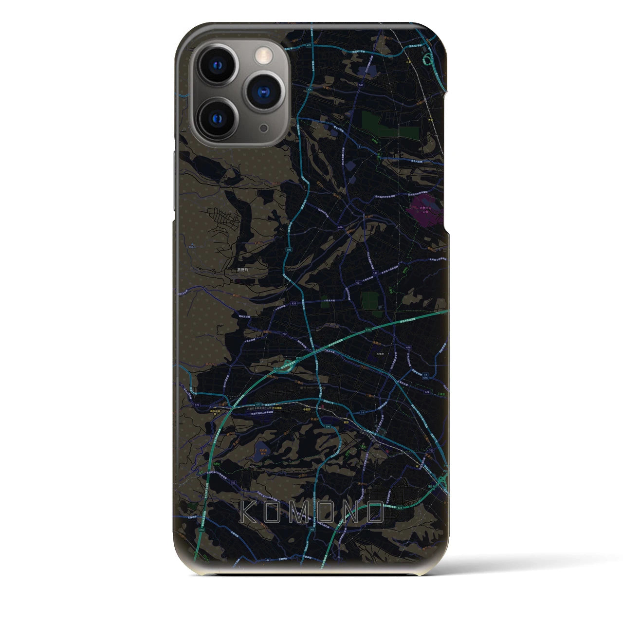 【菰野(三重県)】地図柄iPhoneケース(バックカバータイプ)