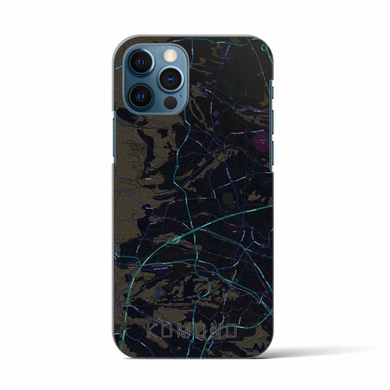 【菰野(三重県)】地図柄iPhoneケース(バックカバータイプ)