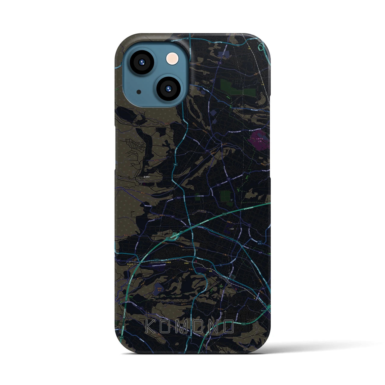 【菰野(三重県)】地図柄iPhoneケース(バックカバータイプ)