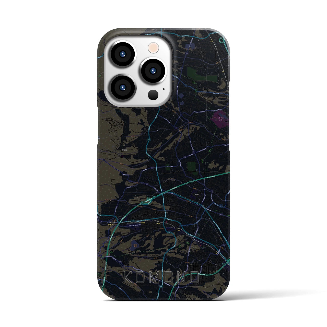 【菰野(三重県)】地図柄iPhoneケース(バックカバータイプ)