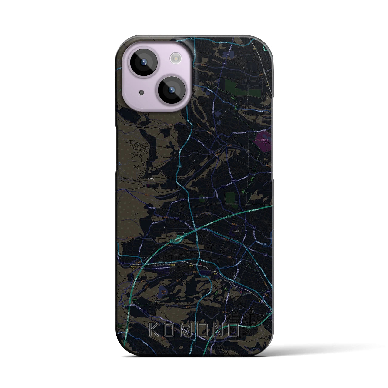 【菰野(三重県)】地図柄iPhoneケース(バックカバータイプ)