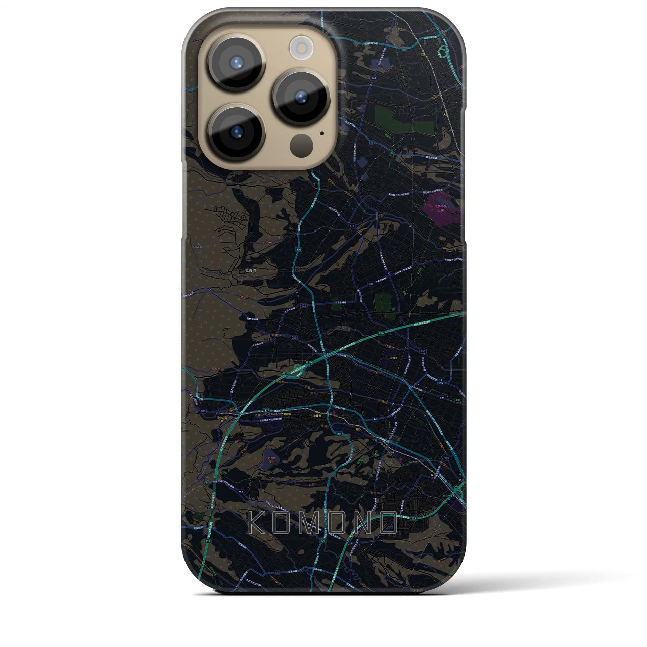 【菰野(三重県)】地図柄iPhoneケース(バックカバータイプ)