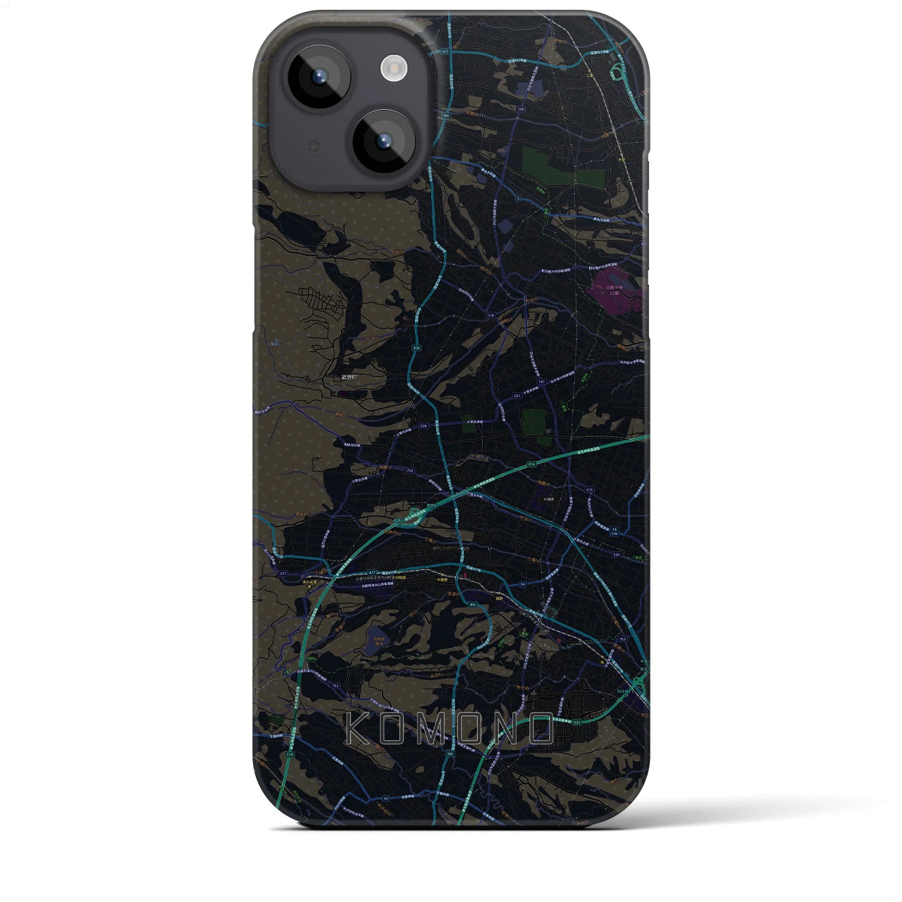 【菰野(三重県)】地図柄iPhoneケース(バックカバータイプ)