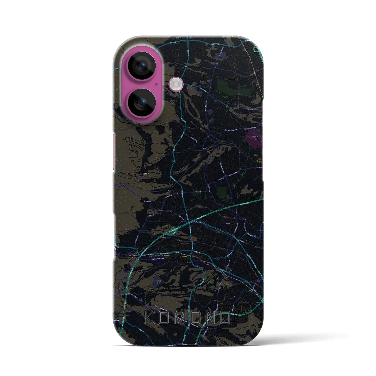 【菰野(三重県)】地図柄iPhoneケース(バックカバータイプ)