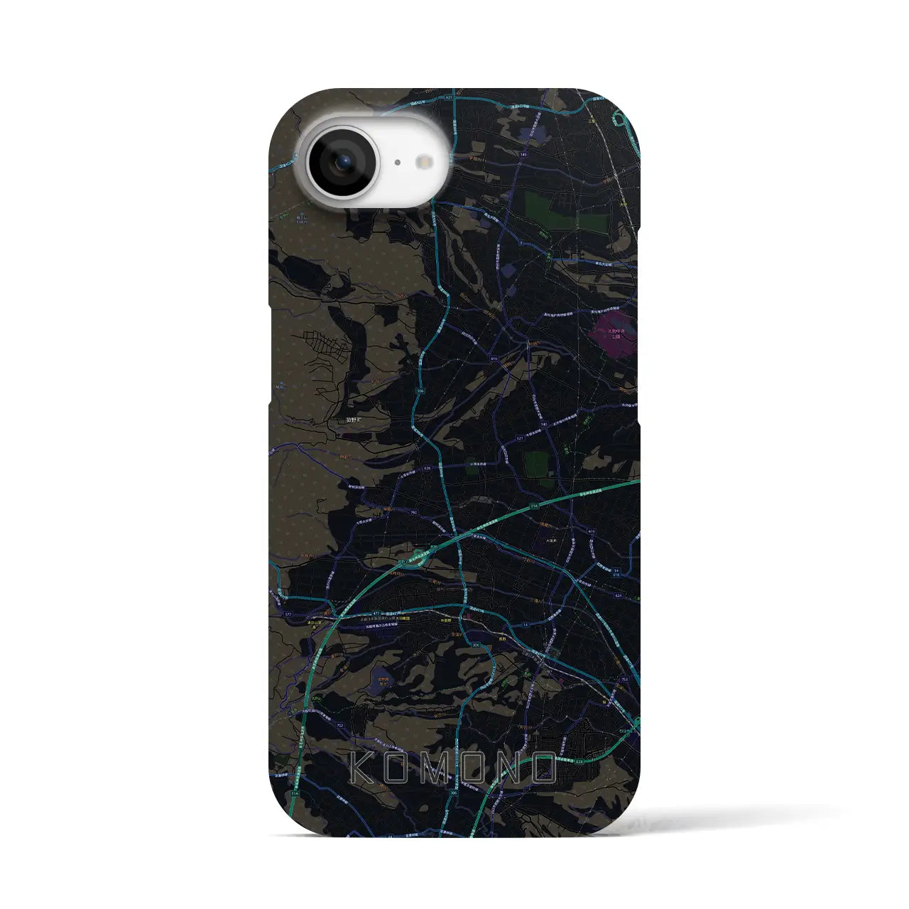 【菰野(三重県)】地図柄iPhoneケース(バックカバータイプ)
