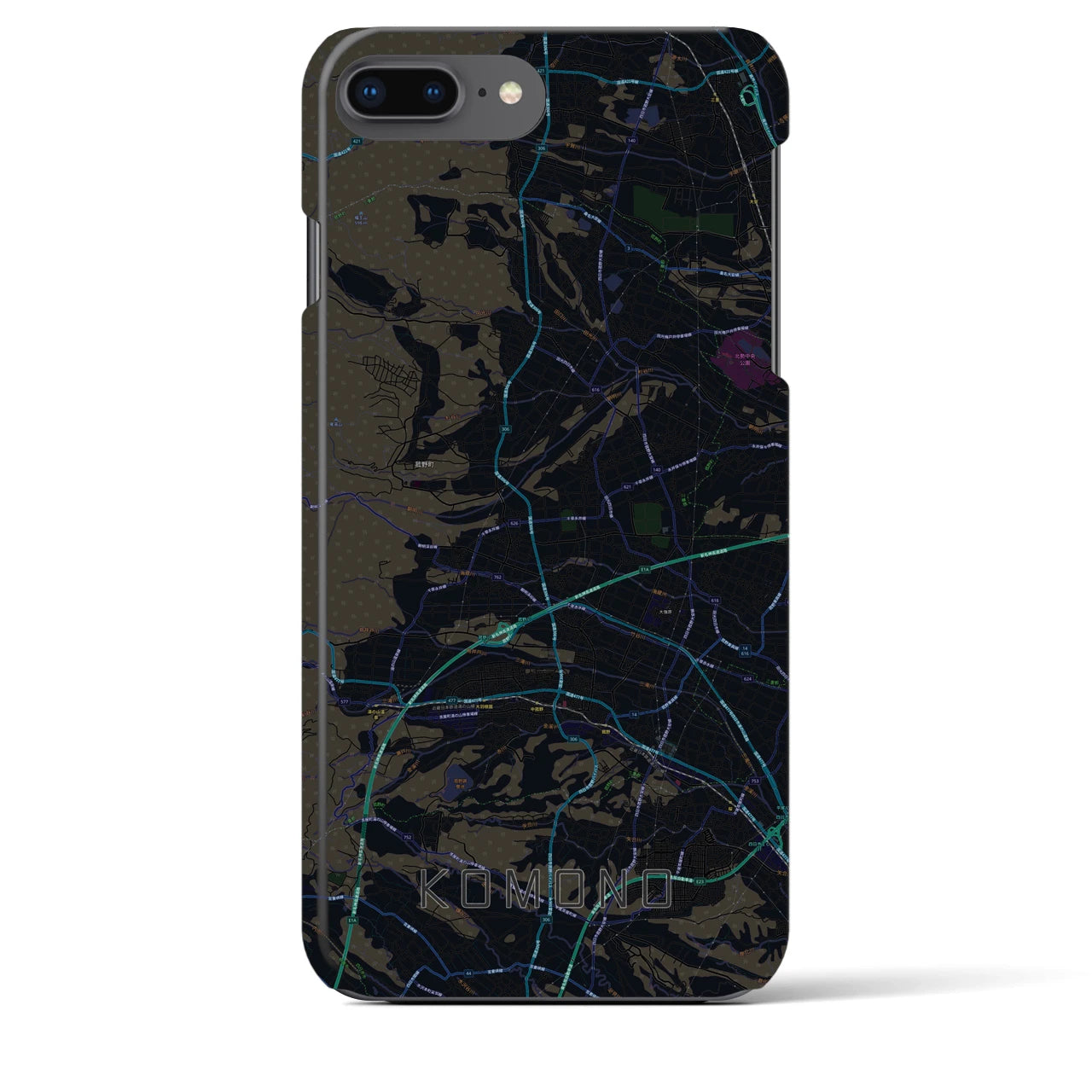 【菰野(三重県)】地図柄iPhoneケース(バックカバータイプ)