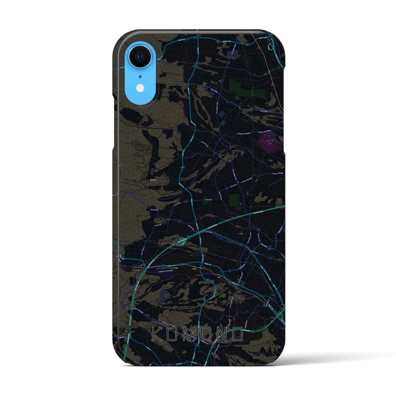 【菰野(三重県)】地図柄iPhoneケース(バックカバータイプ)