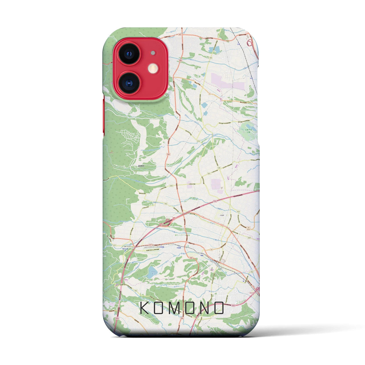 【菰野(三重県)】地図柄iPhoneケース(バックカバータイプ)