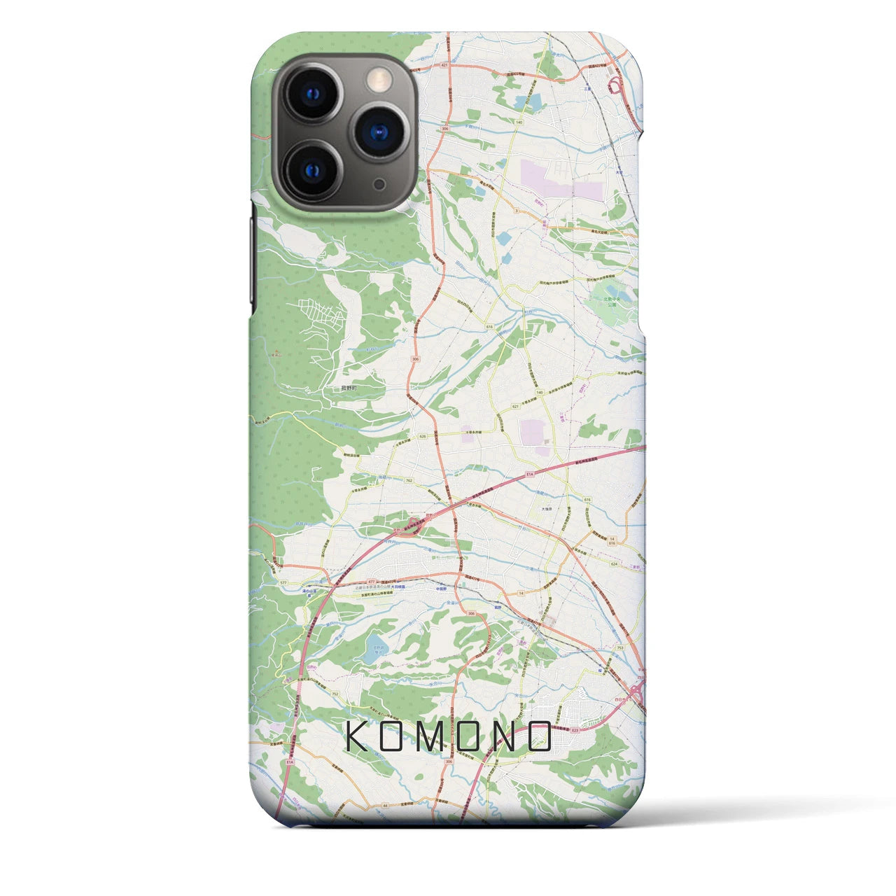 【菰野(三重県)】地図柄iPhoneケース(バックカバータイプ)