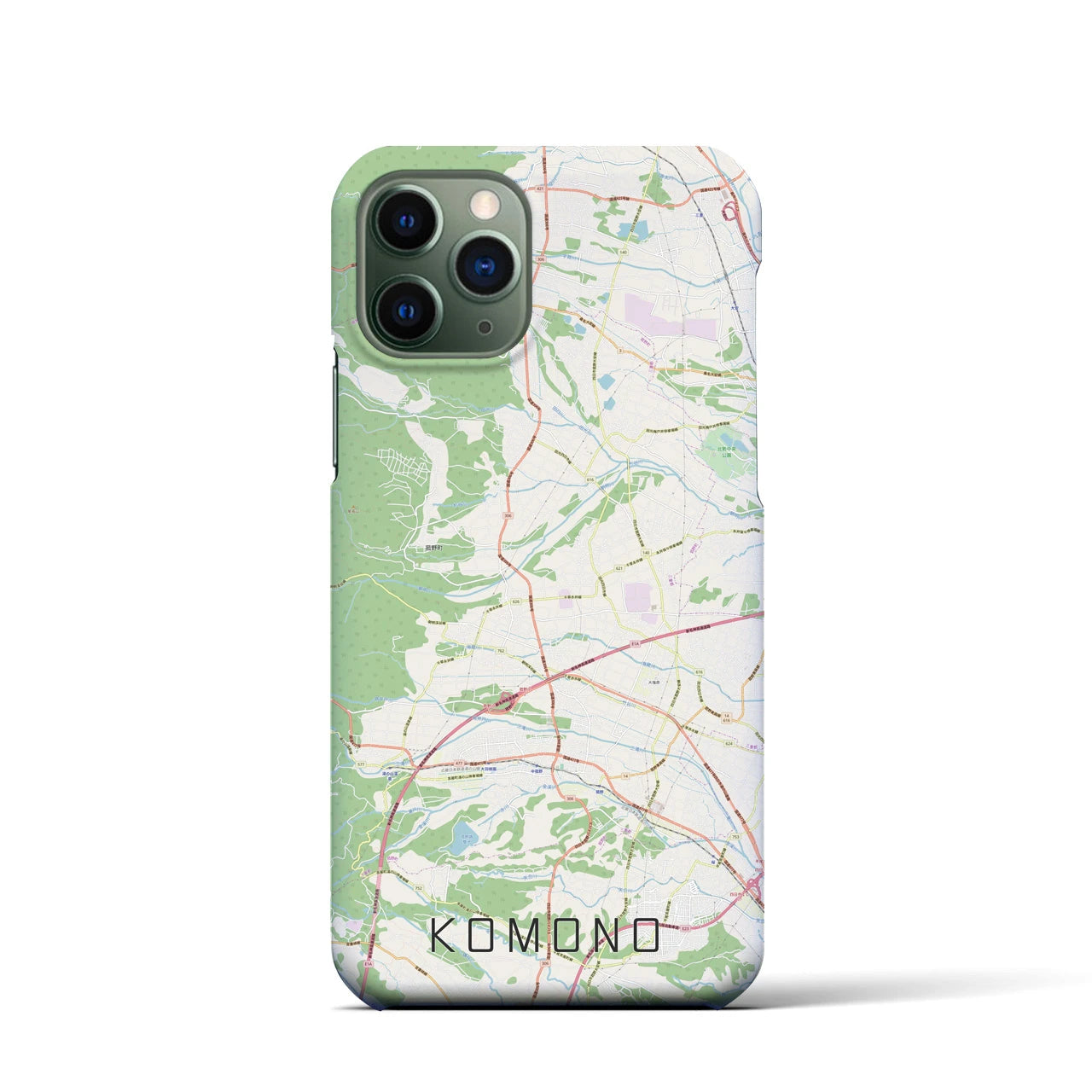【菰野(三重県)】地図柄iPhoneケース(バックカバータイプ)