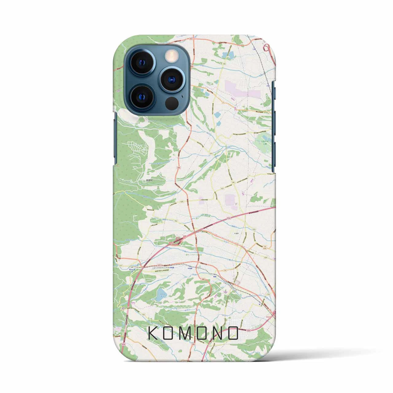 【菰野(三重県)】地図柄iPhoneケース(バックカバータイプ)