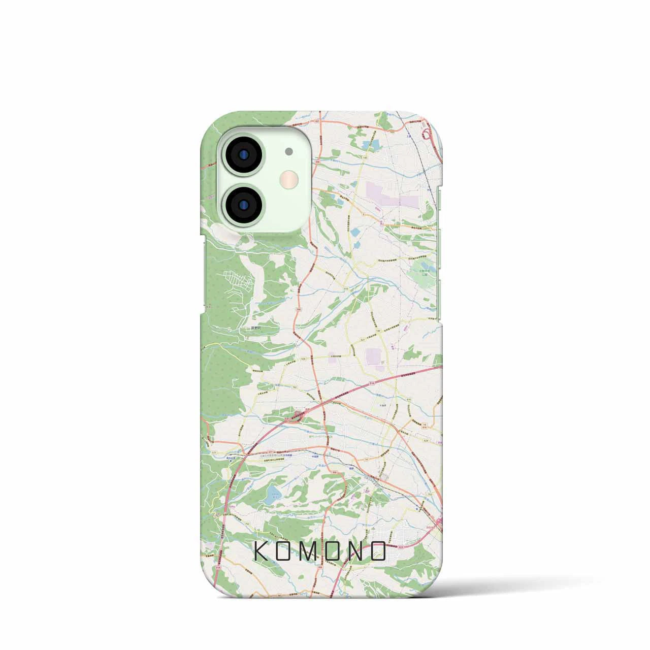 【菰野(三重県)】地図柄iPhoneケース(バックカバータイプ)