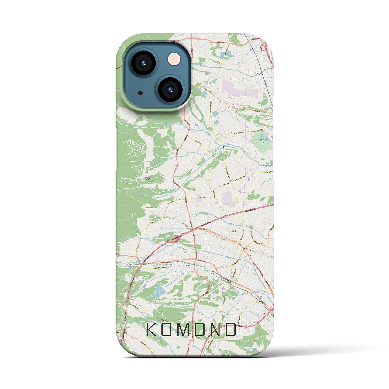 【菰野(三重県)】地図柄iPhoneケース(バックカバータイプ)