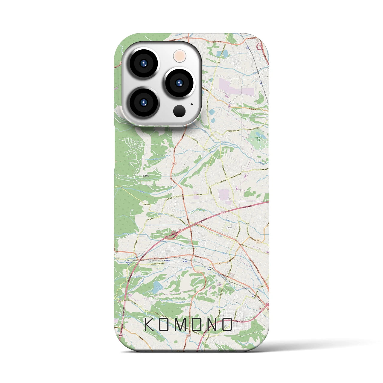 【菰野(三重県)】地図柄iPhoneケース(バックカバータイプ)