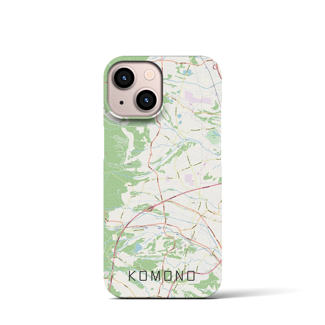 【菰野(三重県)】地図柄iPhoneケース(バックカバータイプ)