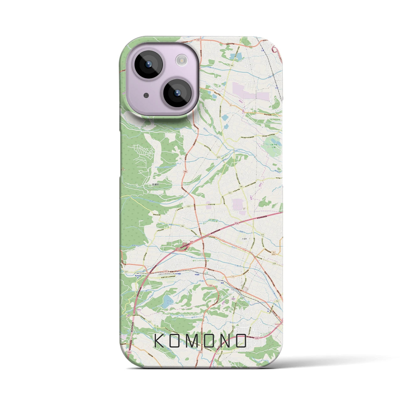 【菰野(三重県)】地図柄iPhoneケース(バックカバータイプ)