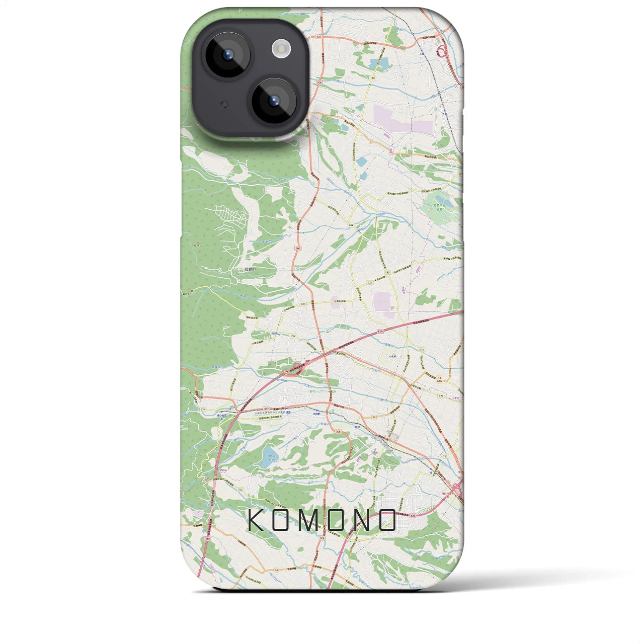 【菰野(三重県)】地図柄iPhoneケース(バックカバータイプ)