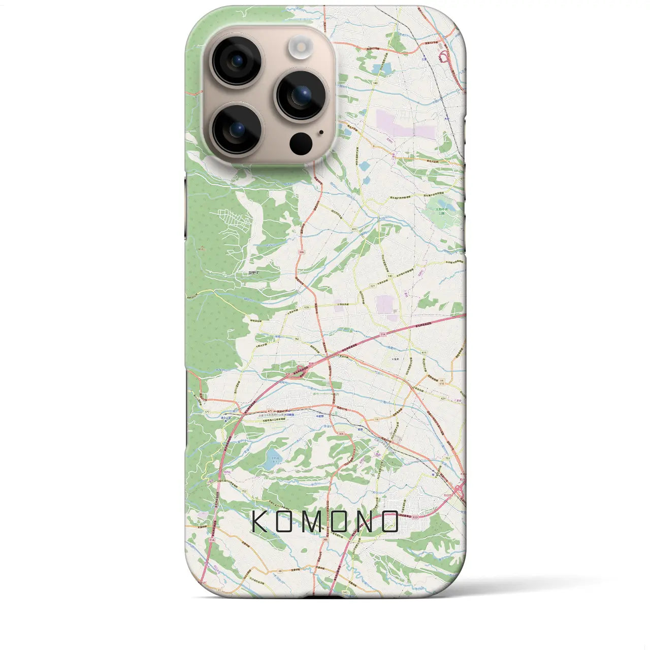 【菰野(三重県)】地図柄iPhoneケース(バックカバータイプ)