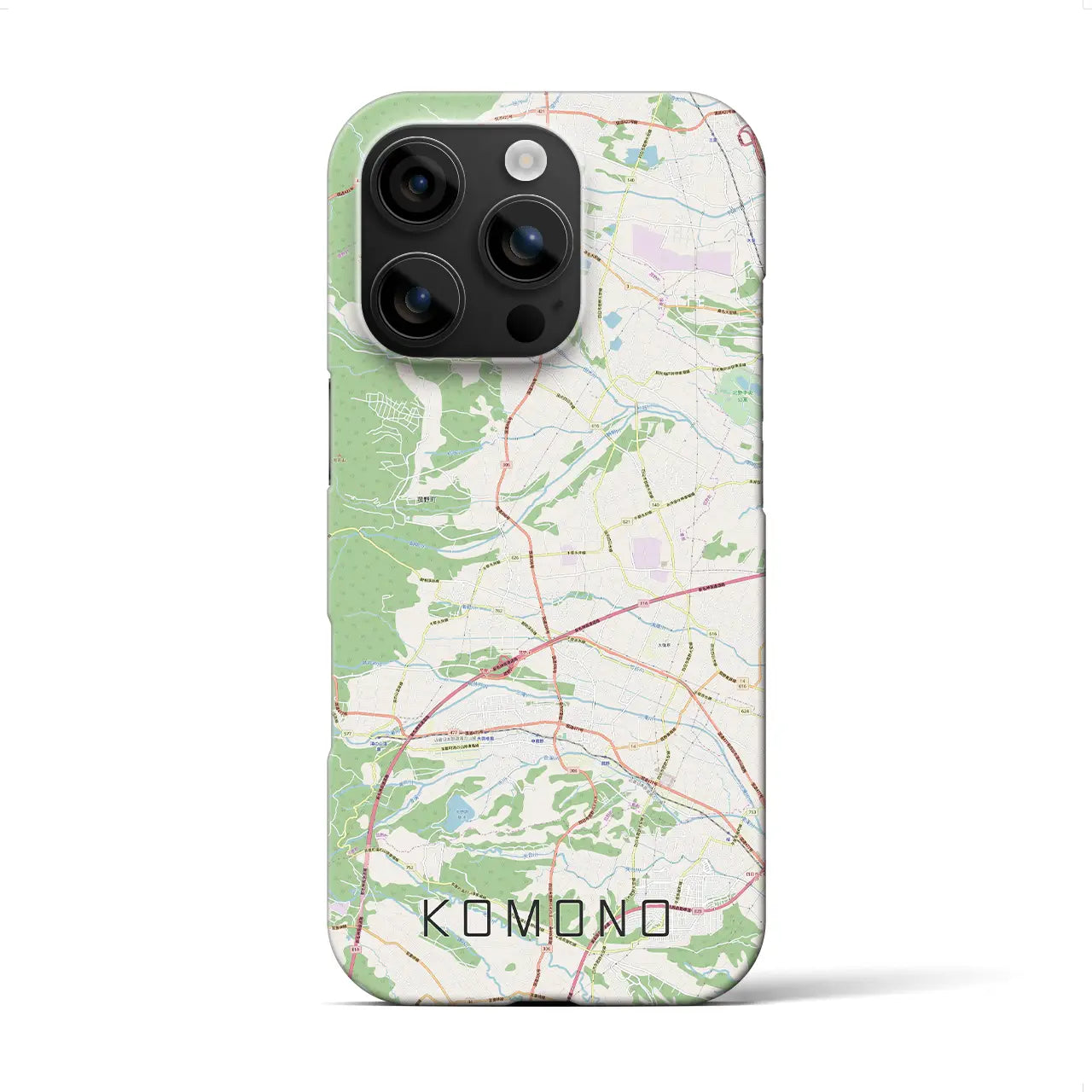 【菰野(三重県)】地図柄iPhoneケース(バックカバータイプ)