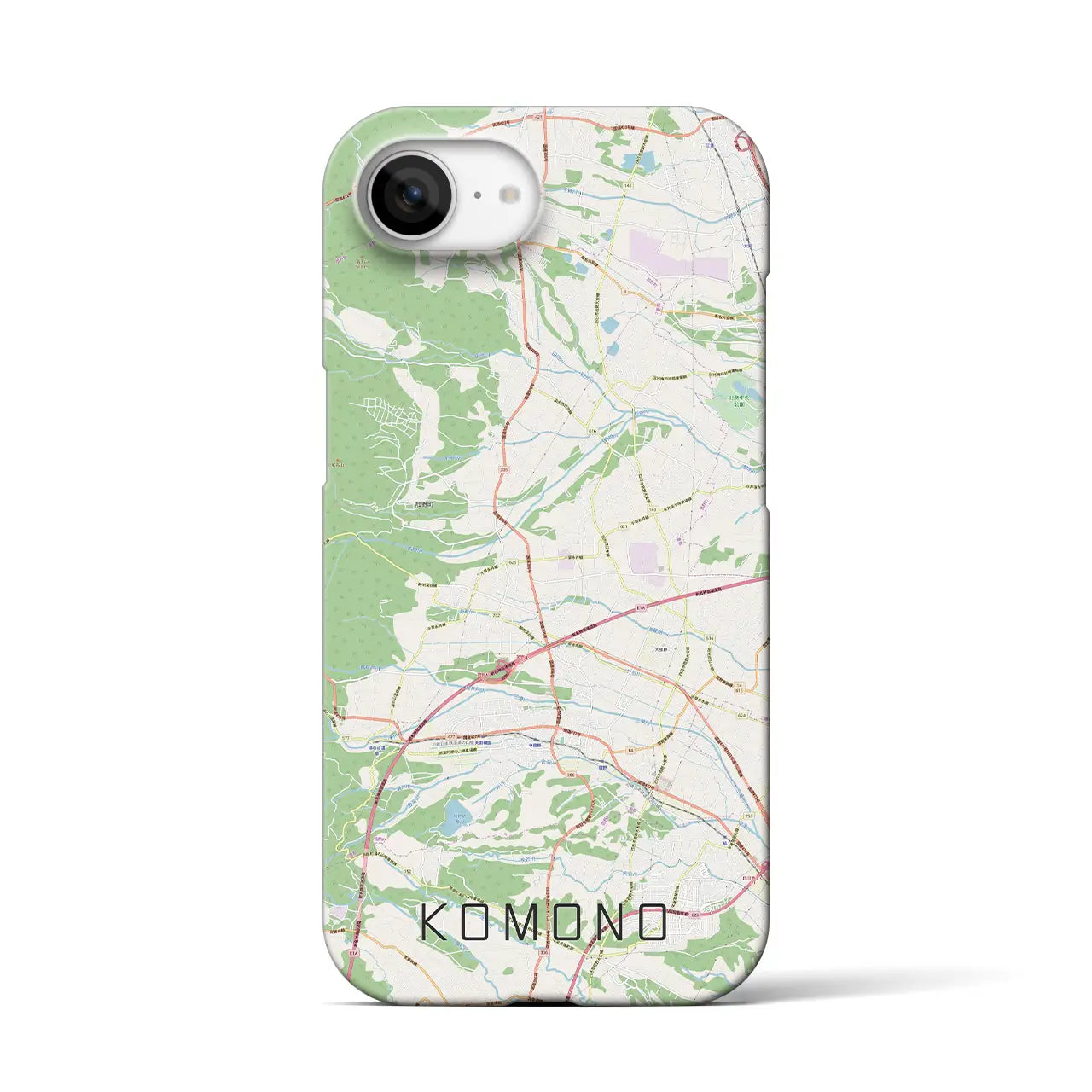 【菰野(三重県)】地図柄iPhoneケース(バックカバータイプ)