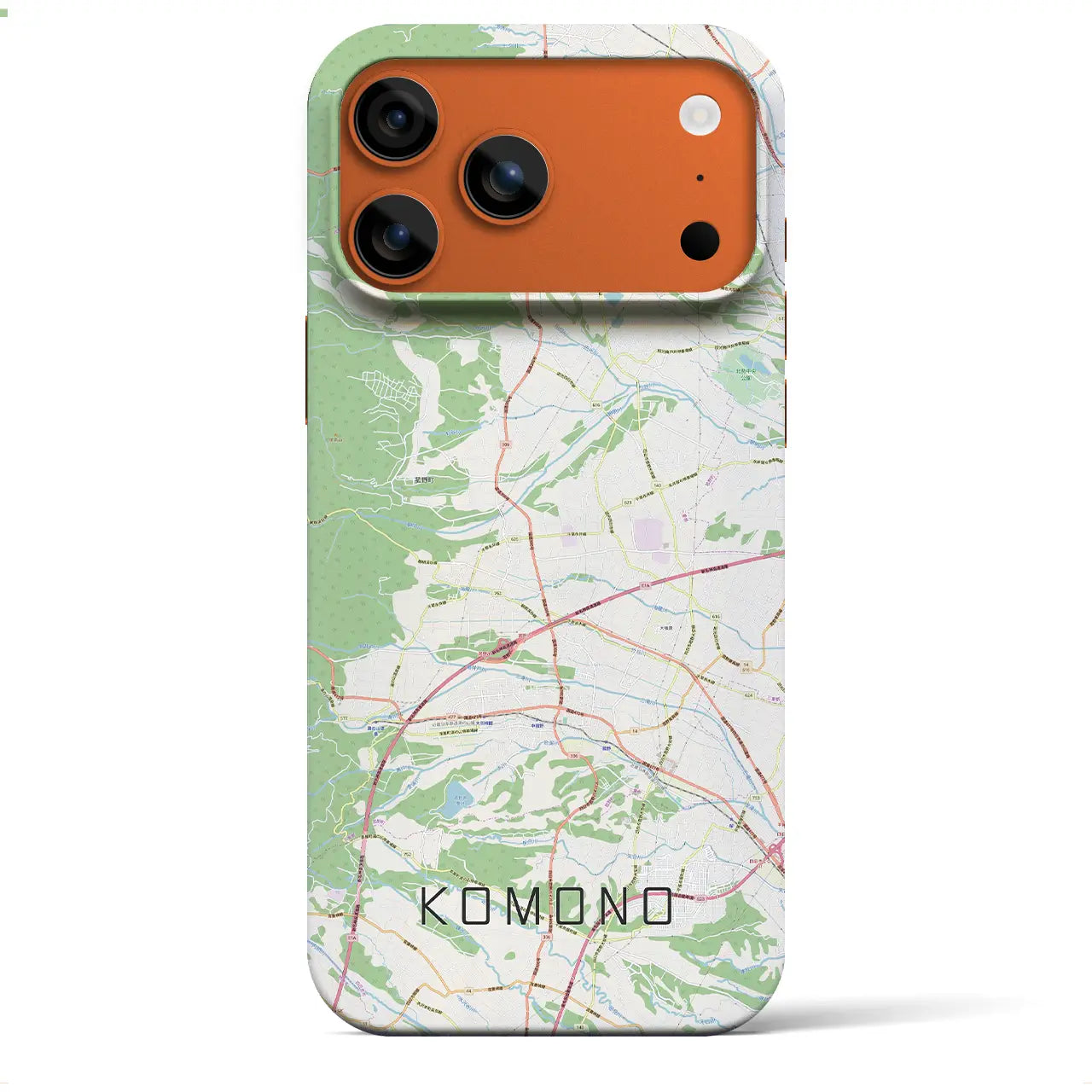 【菰野(三重県)】地図柄iPhoneケース(バックカバータイプ)