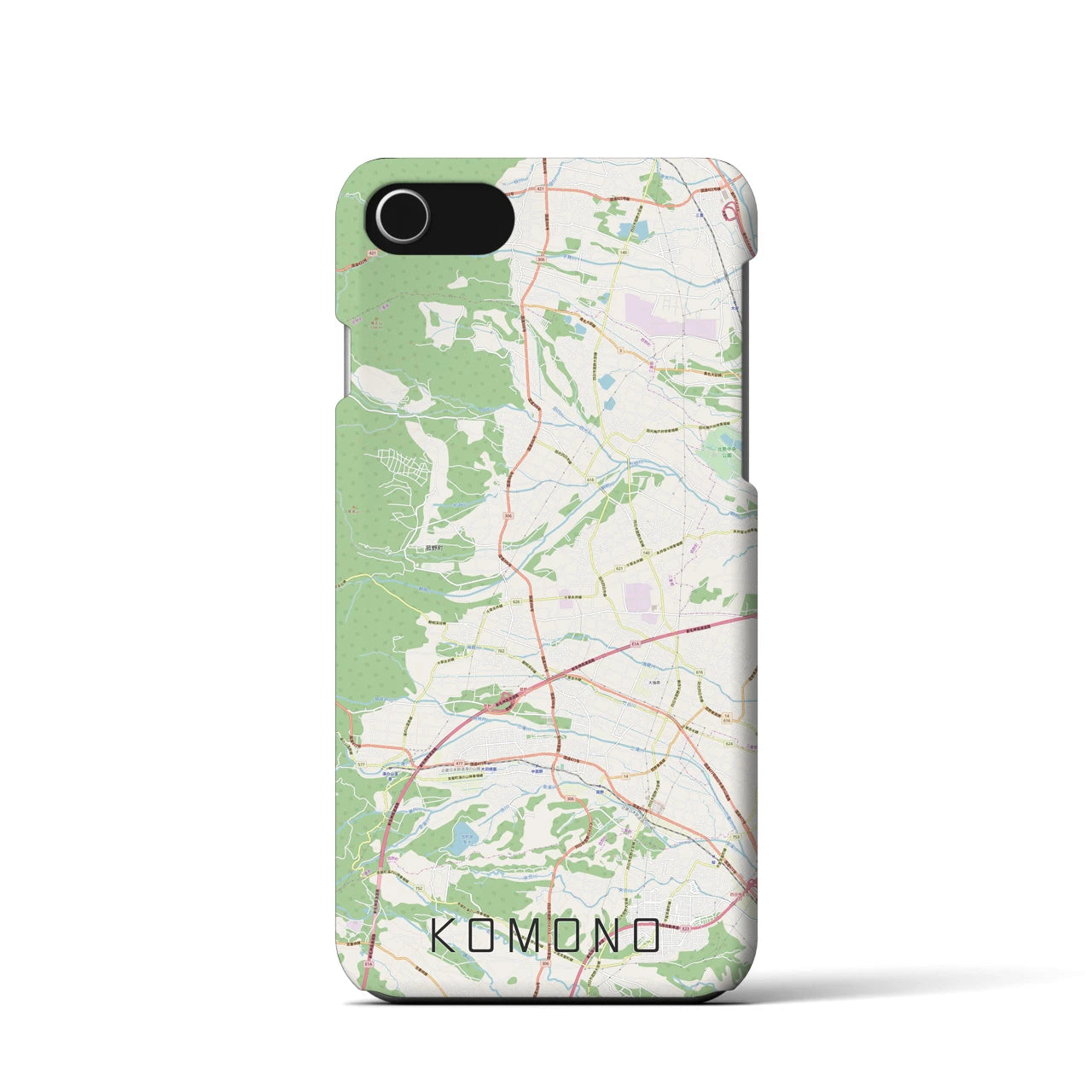 【菰野(三重県)】地図柄iPhoneケース(バックカバータイプ)