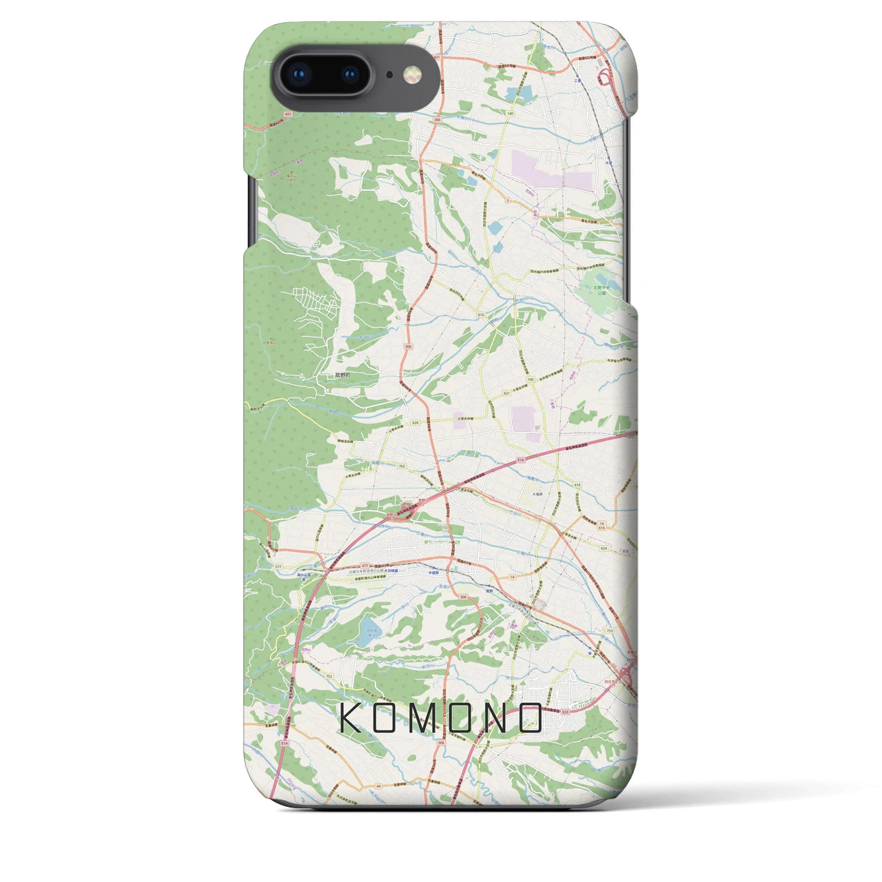 【菰野(三重県)】地図柄iPhoneケース(バックカバータイプ)