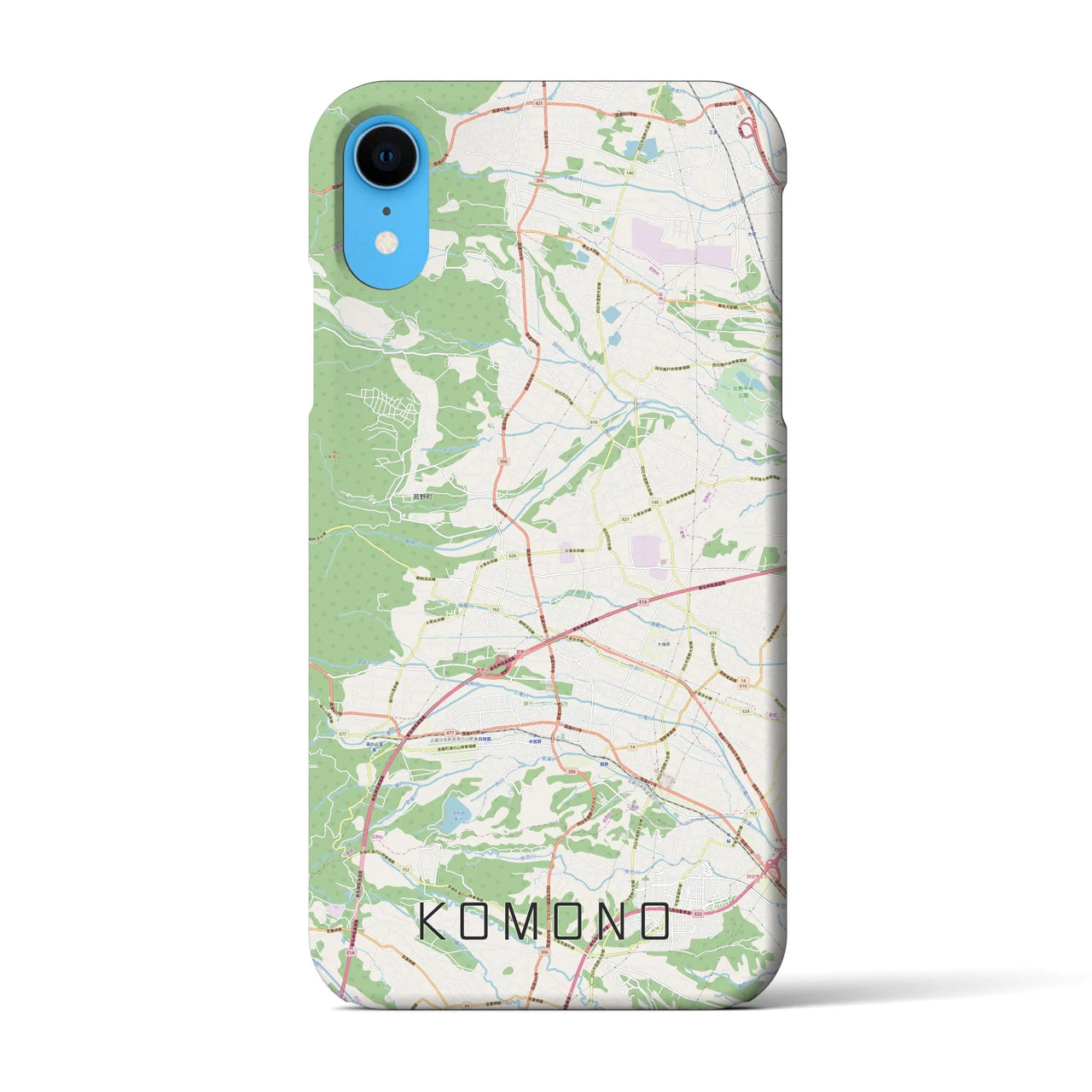 【菰野(三重県)】地図柄iPhoneケース(バックカバータイプ)