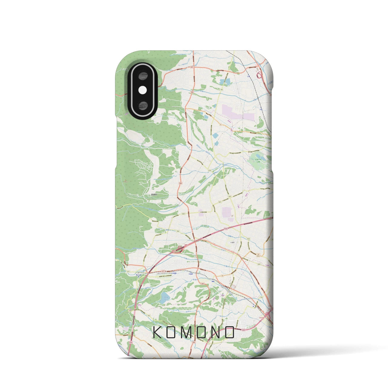 【菰野(三重県)】地図柄iPhoneケース(バックカバータイプ)