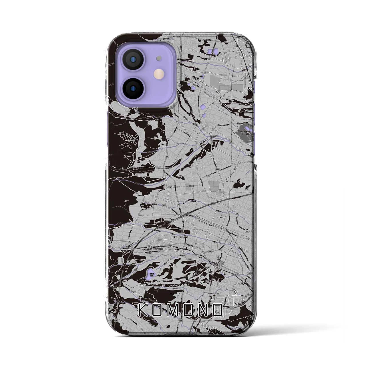 【菰野(三重県)】地図柄iPhoneケース(クリアタイプ)