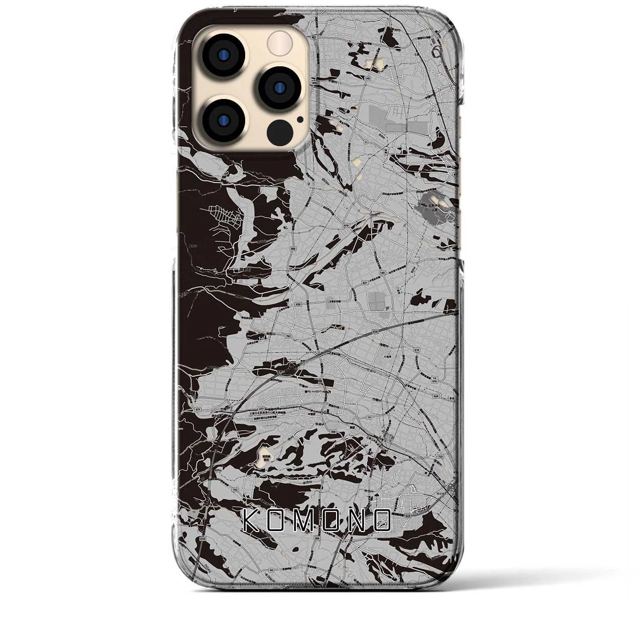 【菰野(三重県)】地図柄iPhoneケース(クリアタイプ)