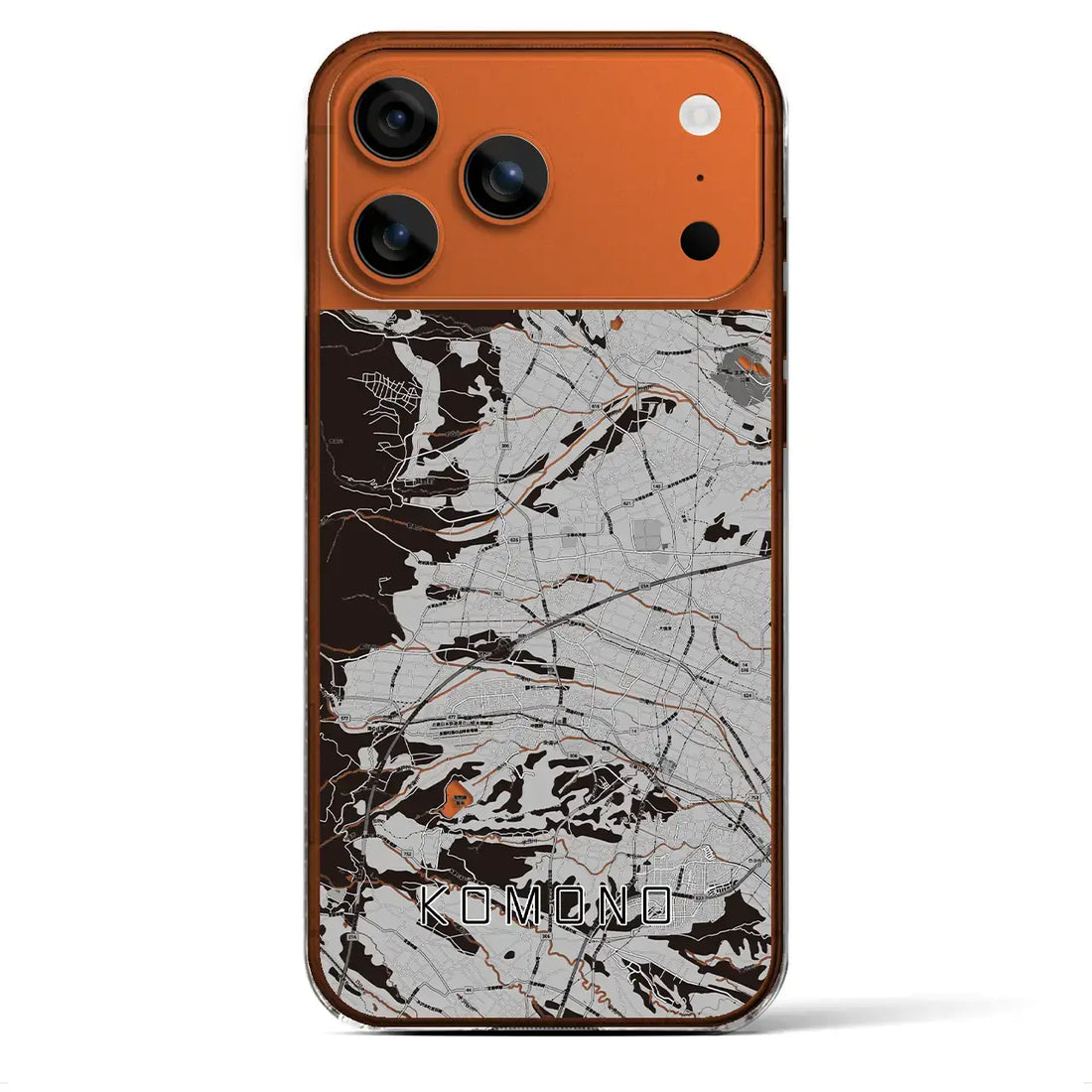 【菰野(三重県)】地図柄iPhoneケース(クリアタイプ)