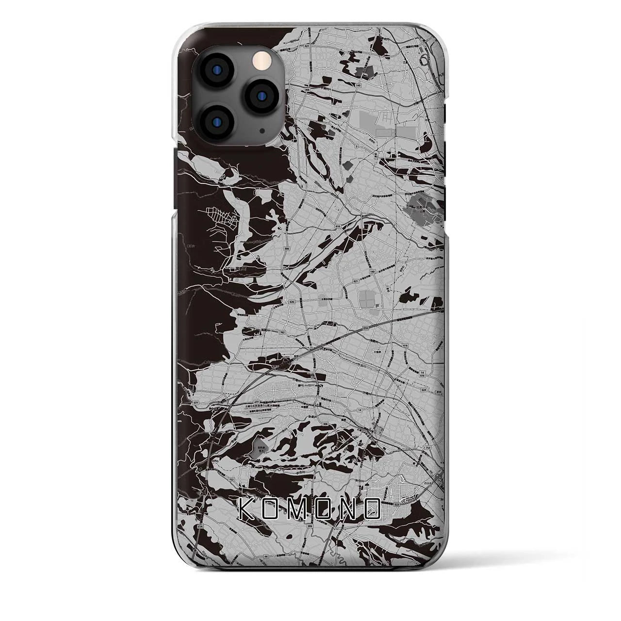 【菰野(三重県)】地図柄iPhoneケース(クリアタイプ)