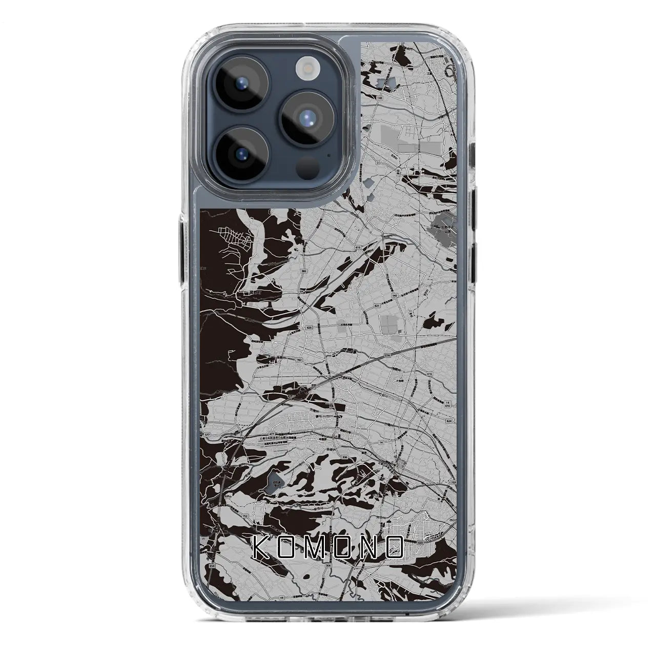 【菰野(三重県)】地図柄iPhoneケース(MagSafeタイプ)