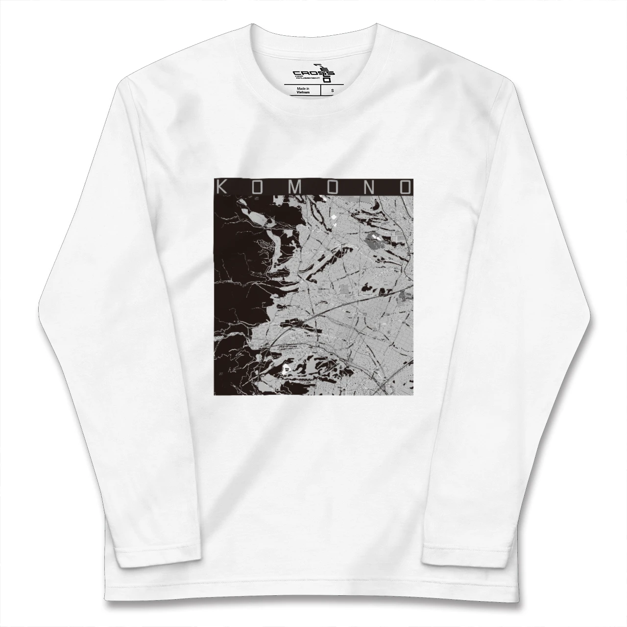 【菰野(三重県)】地図柄ロングスリーブTシャツ