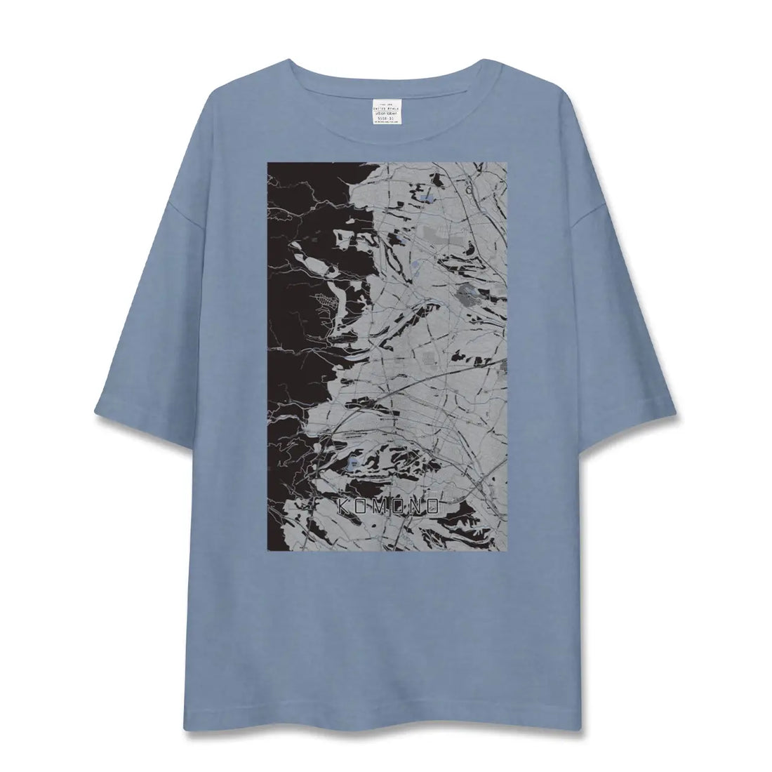 【菰野(三重県)】地図柄ビッグシルエットTシャツ