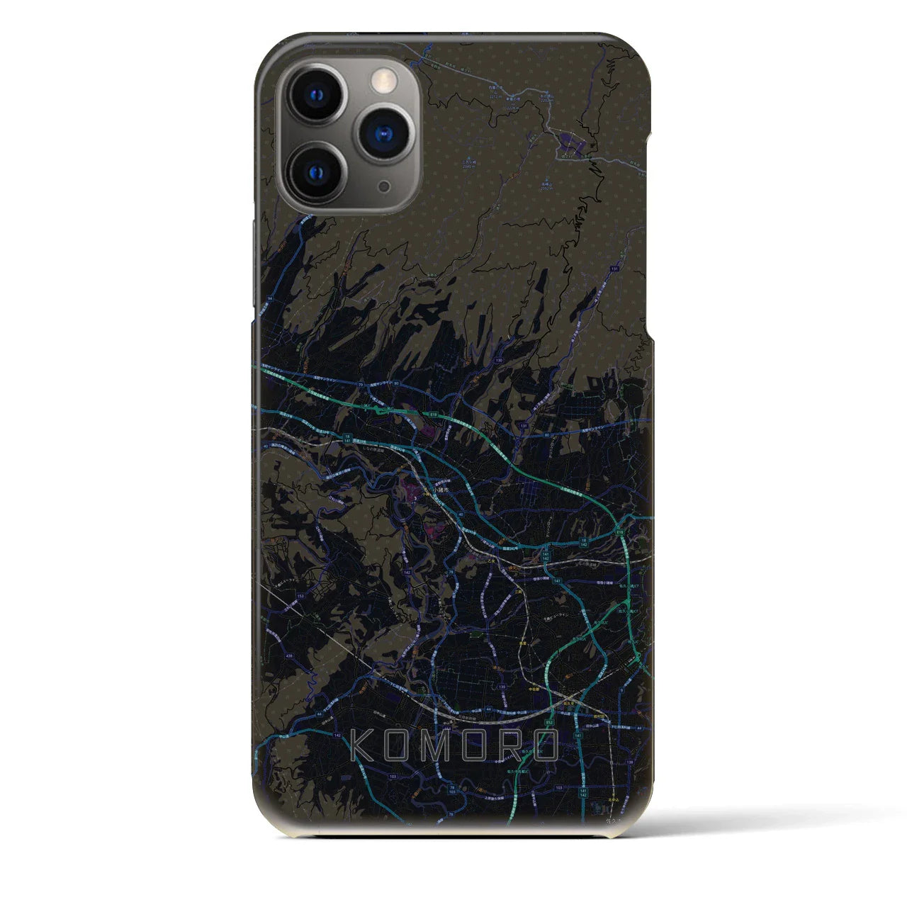 【小諸(長野県)】地図柄iPhoneケース(バックカバータイプ)