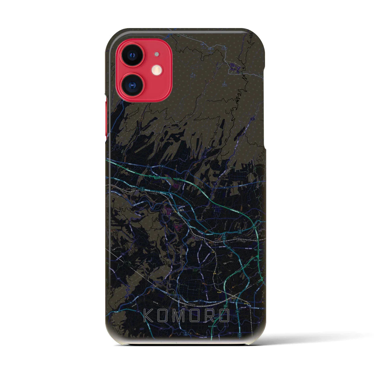 【小諸(長野県)】地図柄iPhoneケース(バックカバータイプ)