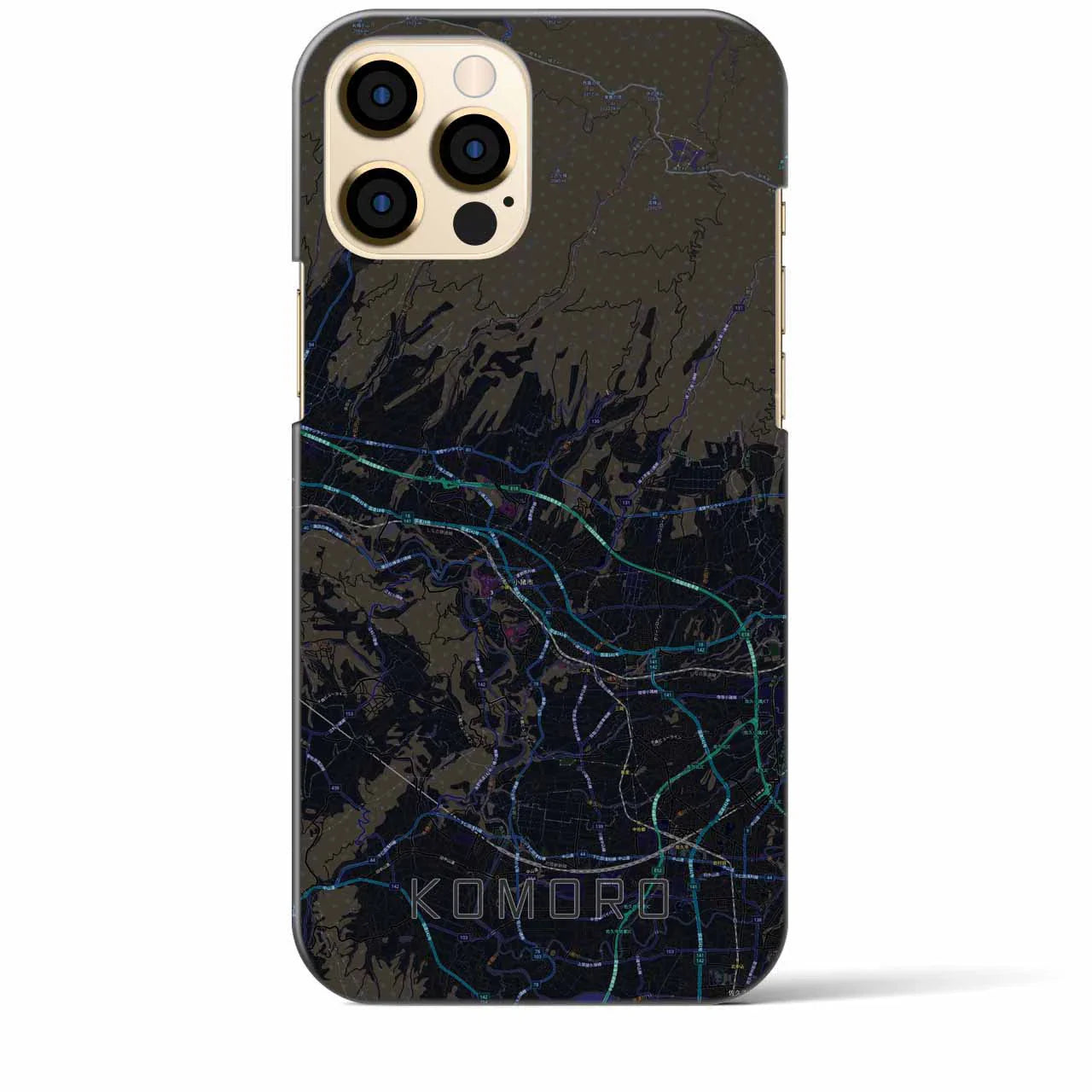 【小諸(長野県)】地図柄iPhoneケース(バックカバータイプ)