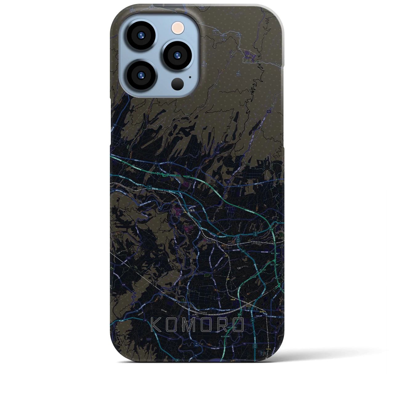 【小諸(長野県)】地図柄iPhoneケース(バックカバータイプ)