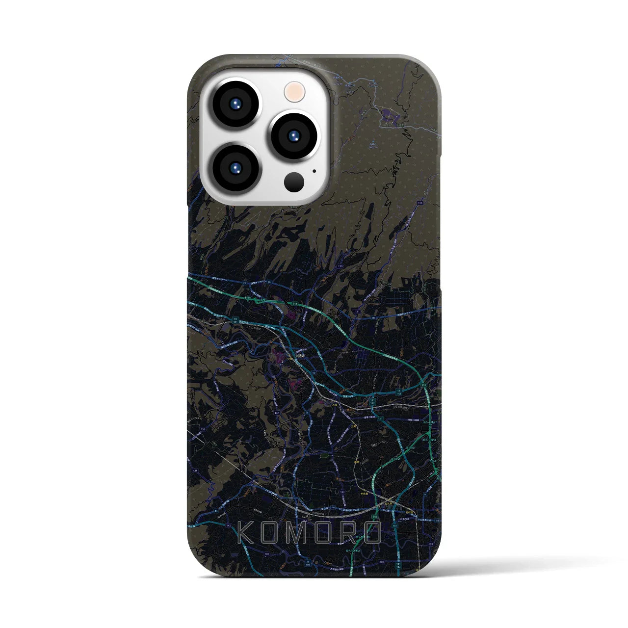 【小諸(長野県)】地図柄iPhoneケース(バックカバータイプ)