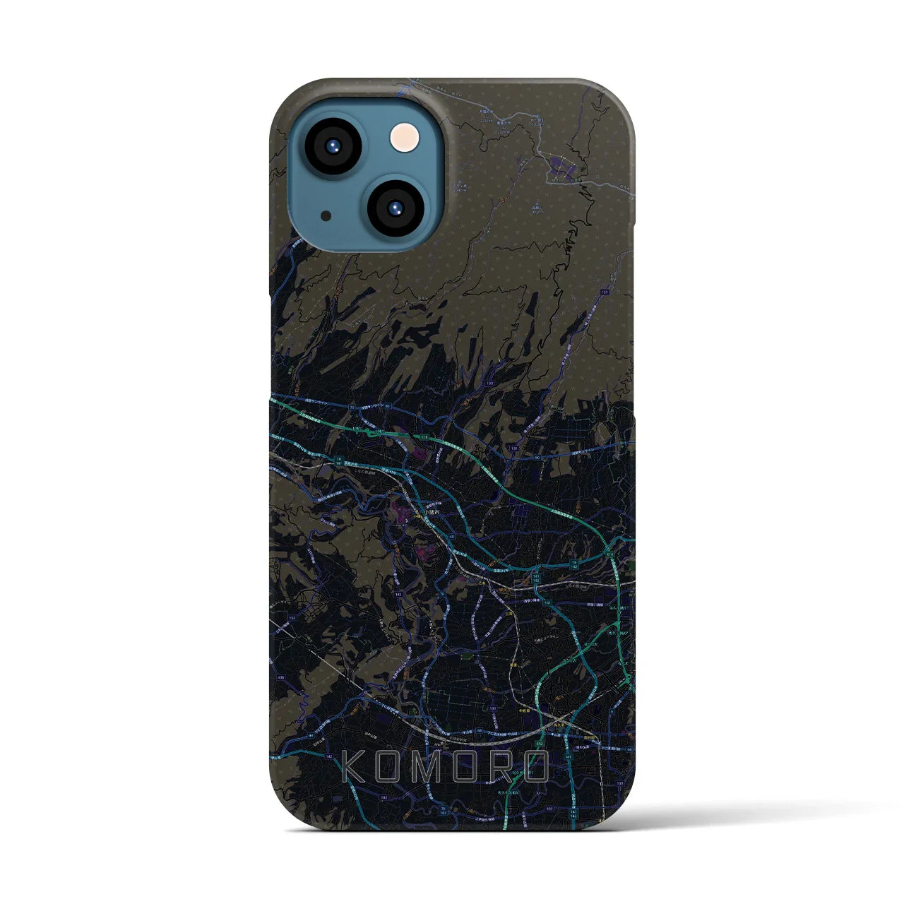 【小諸(長野県)】地図柄iPhoneケース(バックカバータイプ)